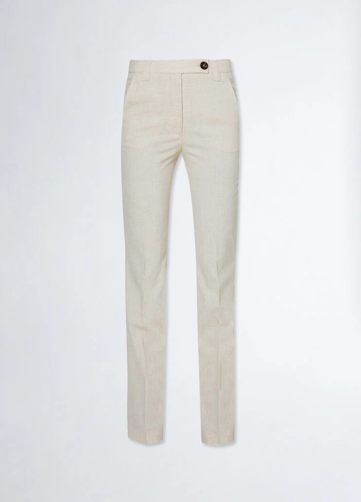 Flared suit trousers