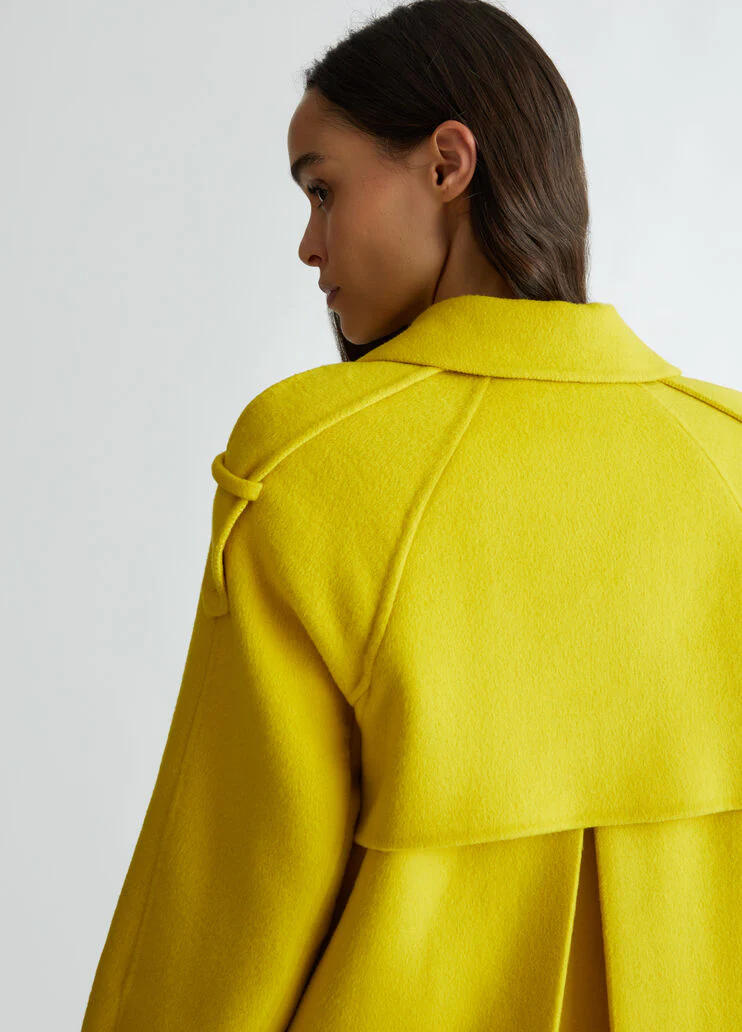 Wool blend trench coat