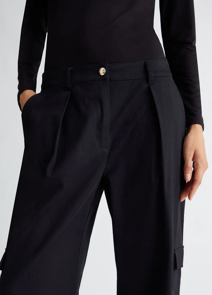 Cotton cargo trousers