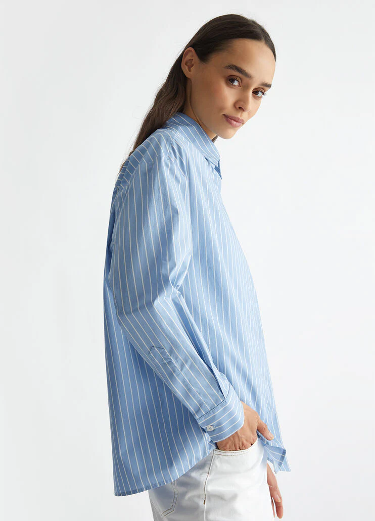 Striped oversized shirt