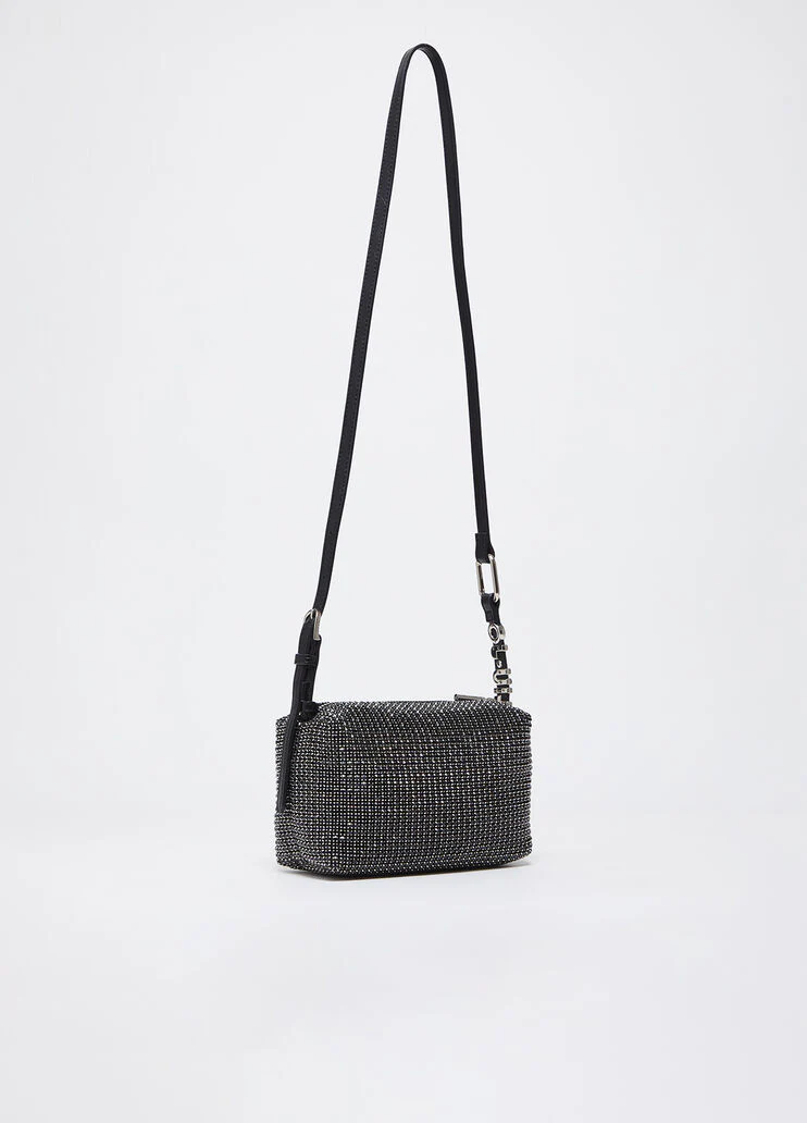 Shoulder bag with rhinestones