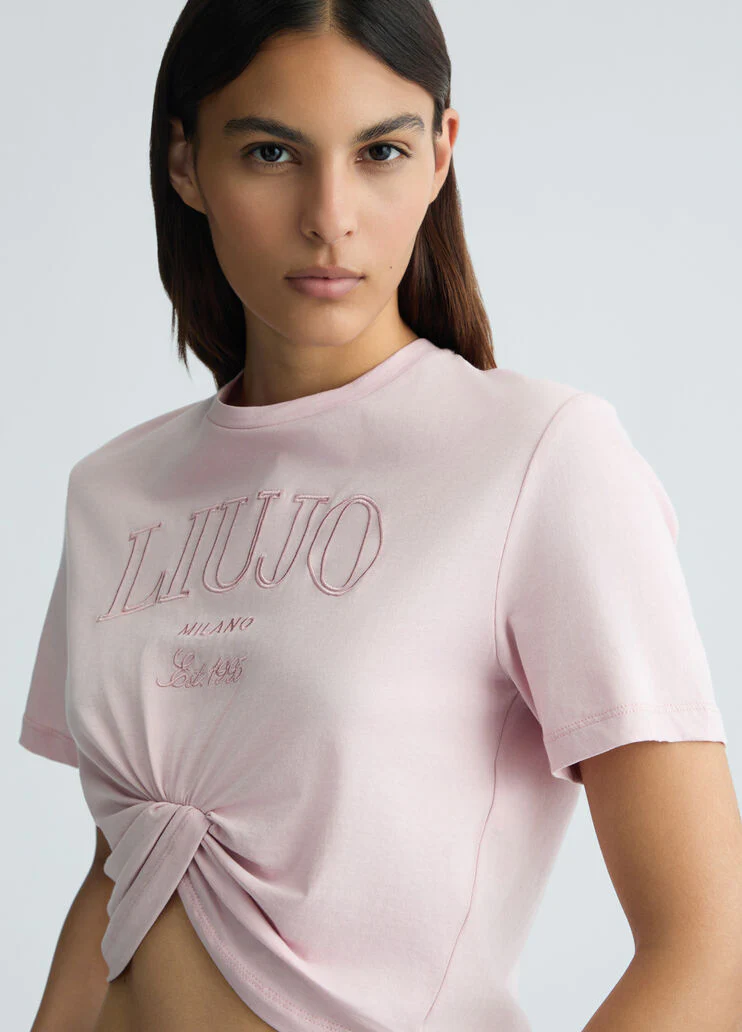 Cotton T-shirt with logo