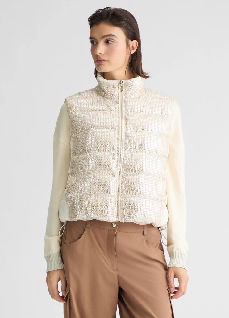 Sequinned vest