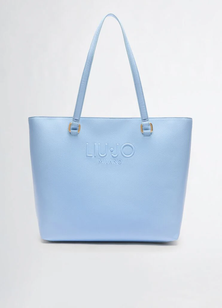 Light blue shopping bag