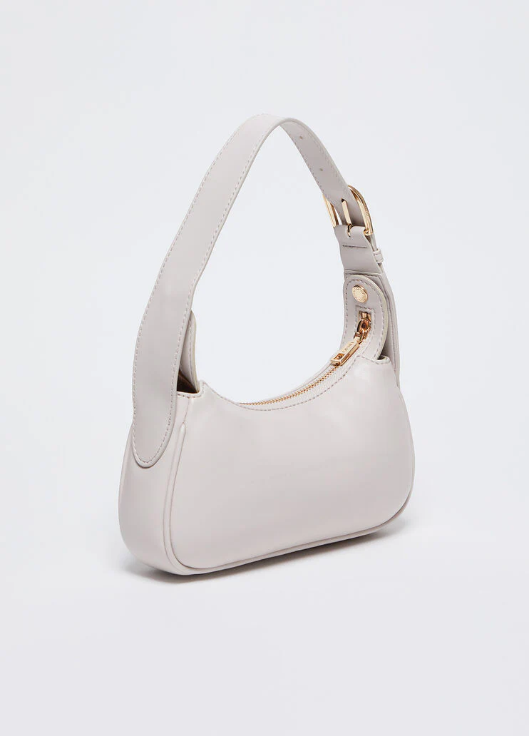 Solid-colour shoulder bag