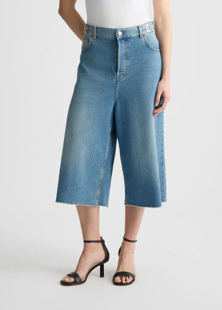 Denim Bermuda shorts