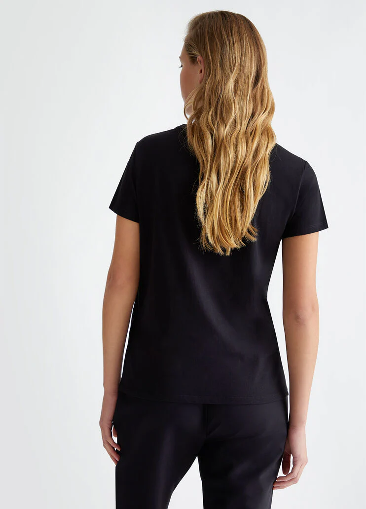 T-shirt with rhinestones