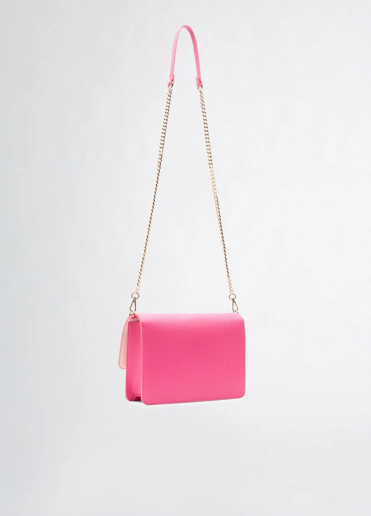 Bright pink crossbody bag