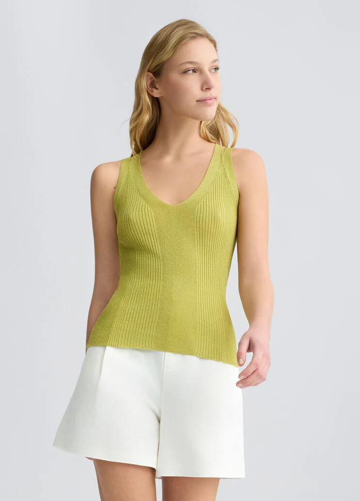 Lurex knit top