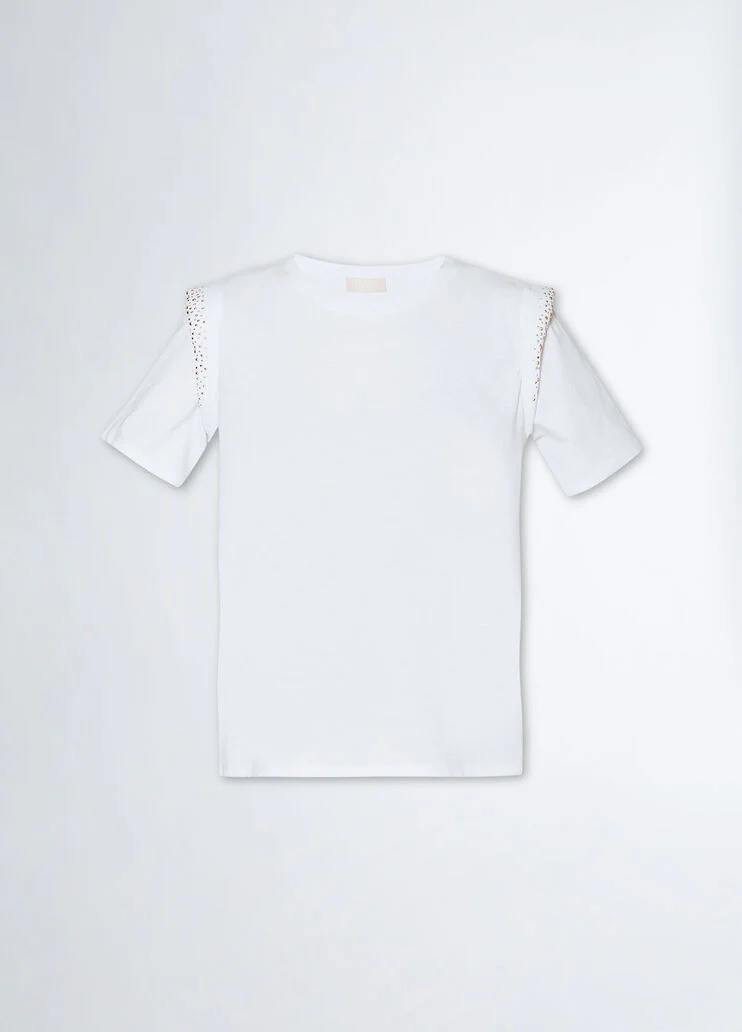 T-shirt with rhinestones
