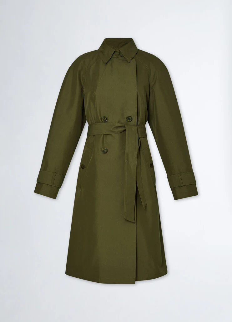 Gabardine trench coat