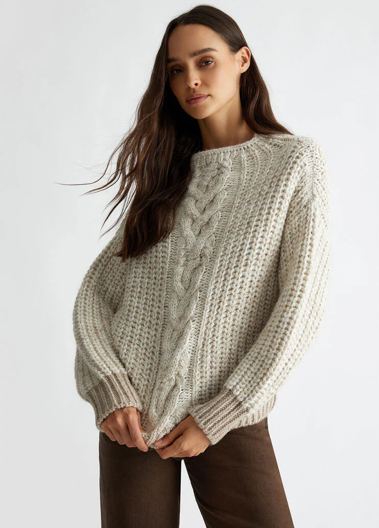 Wool and alpaca blend sweater