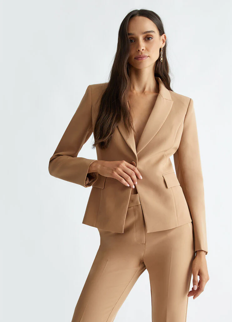 Single-breasted stretch blazer