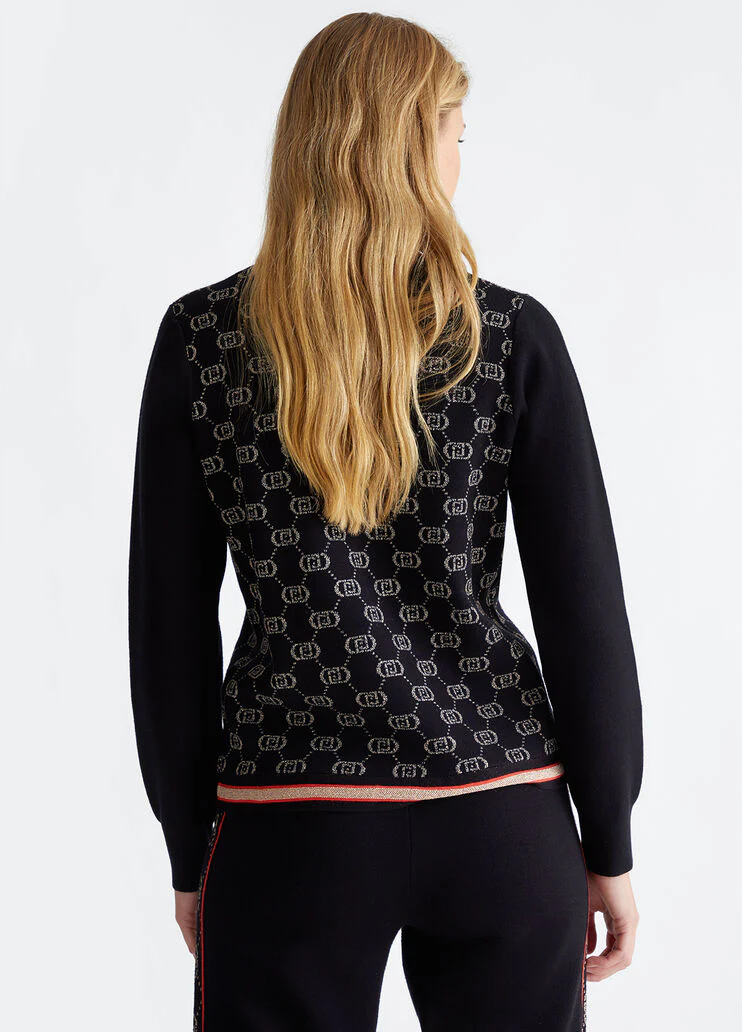 Sweater with monogram logo