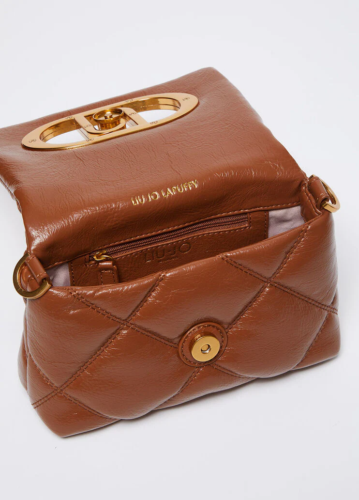 Small matelassé LaPuffy bag