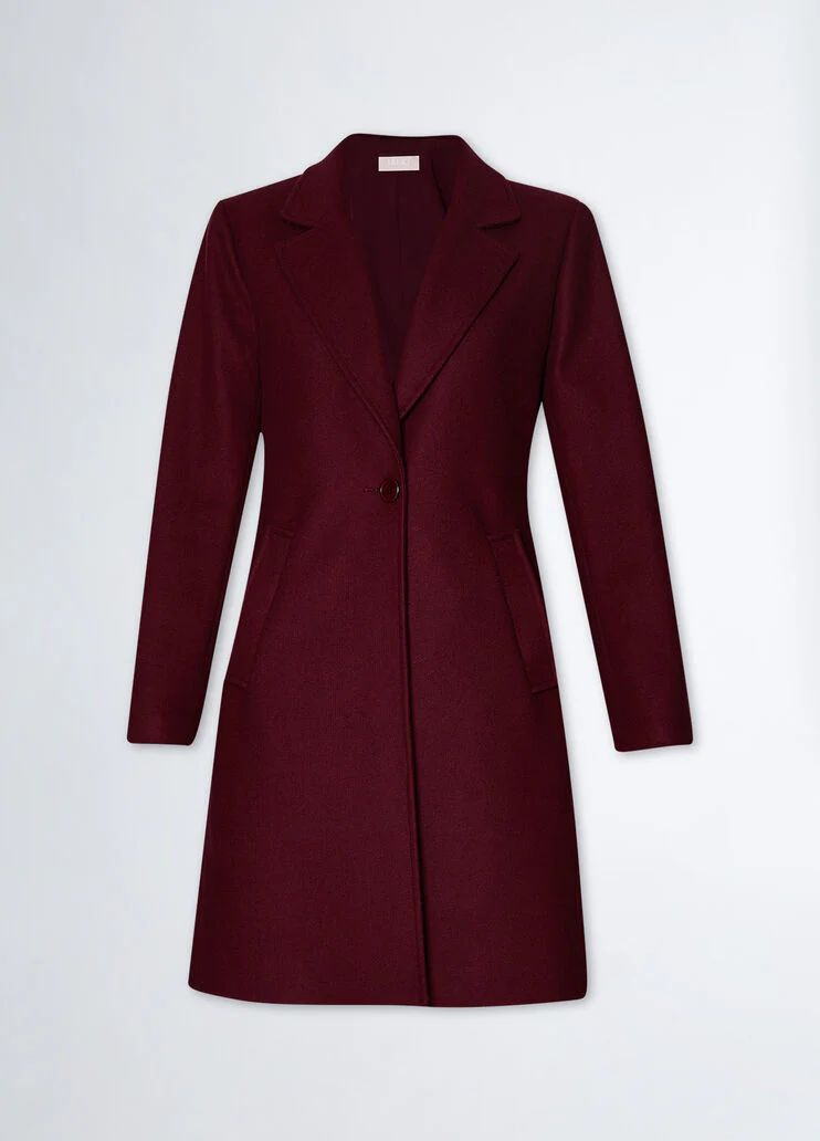 Wool blend coat