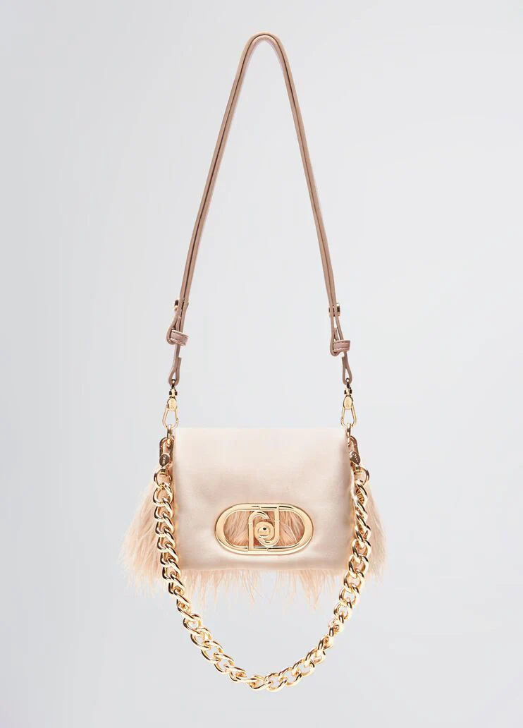 Small LaPuffy bag with feathered detailing