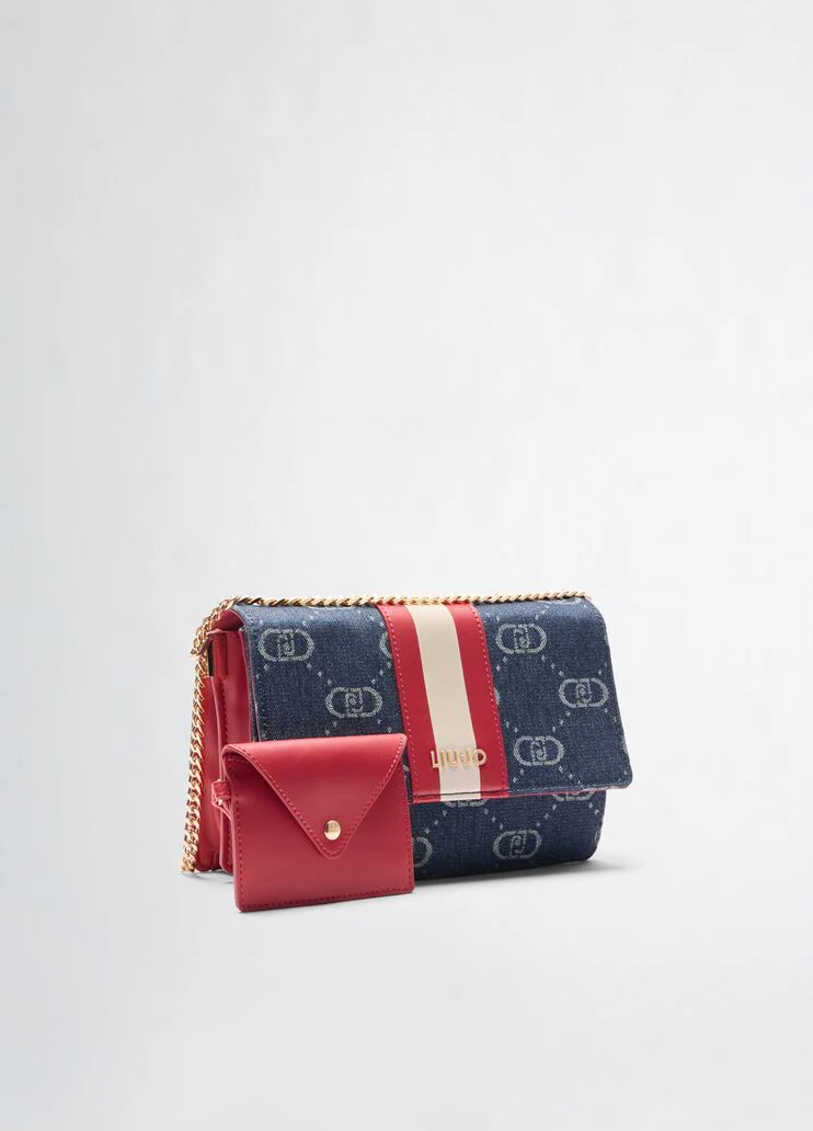 Jacquard crossbody bag