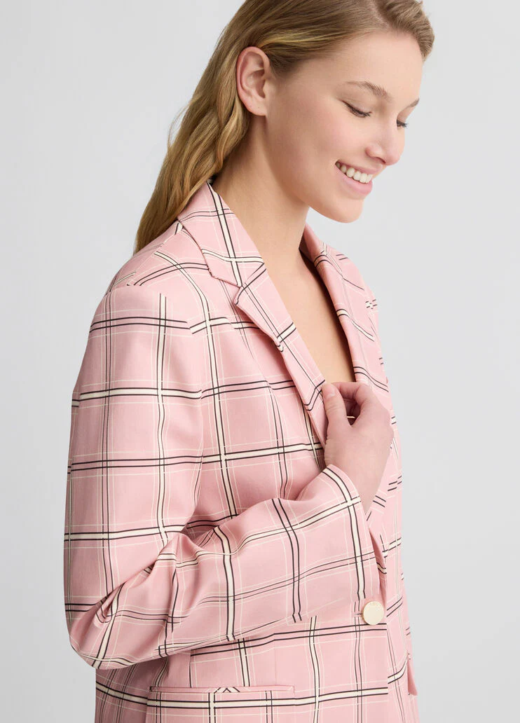 Chequered blazer