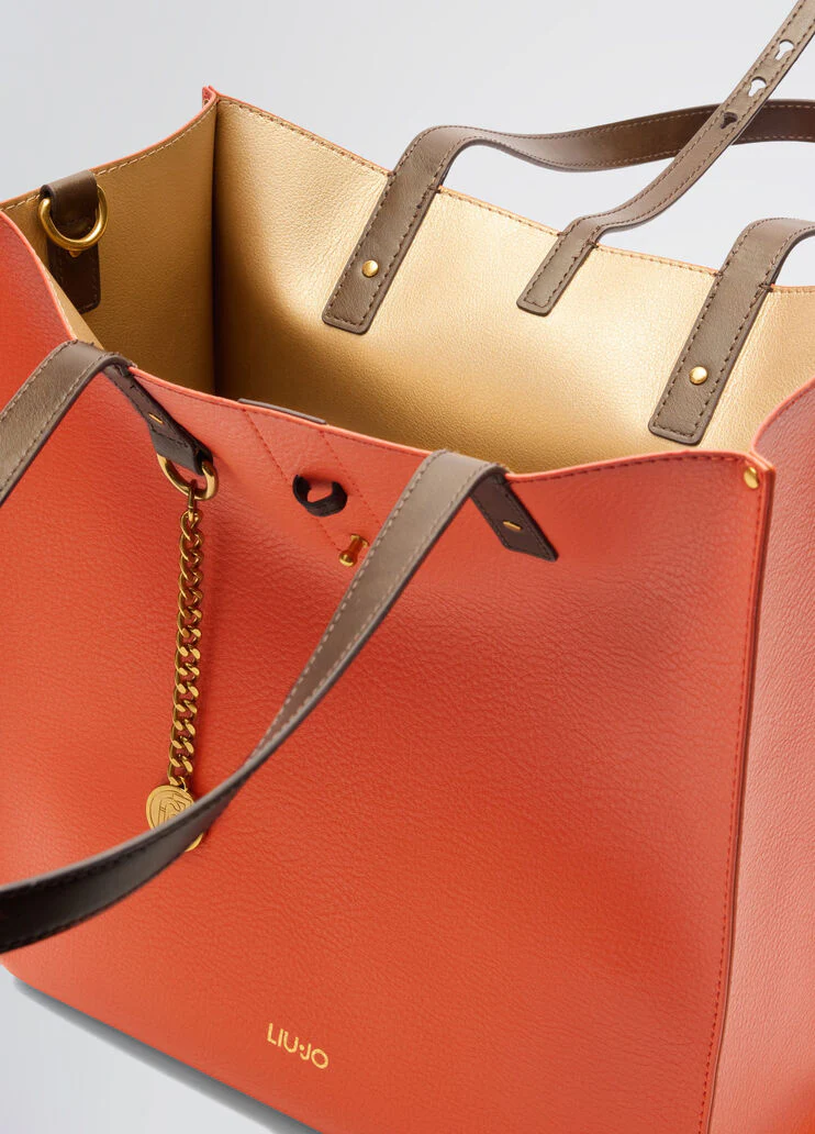 Pumpkin orange shoulder bag