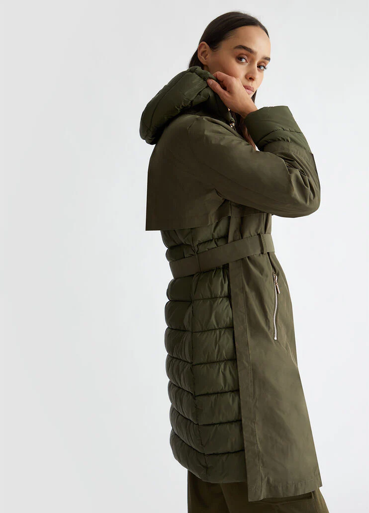 Quilted nylon coat