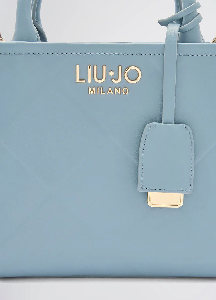 Light blue shopping bag