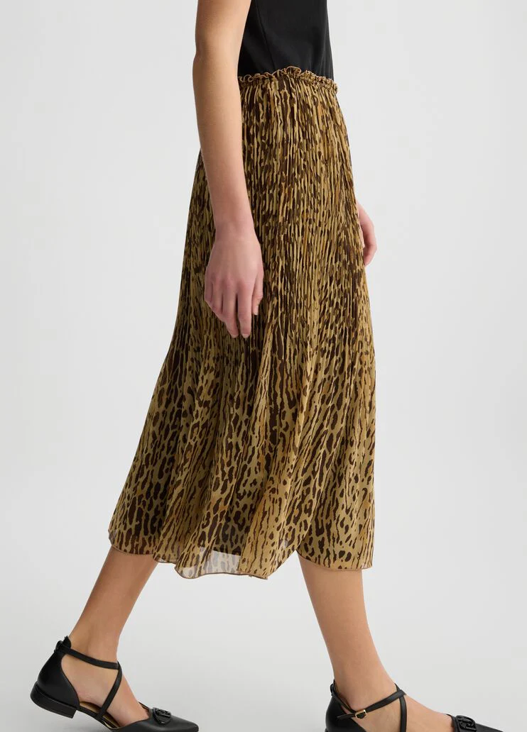 Dress with animal print