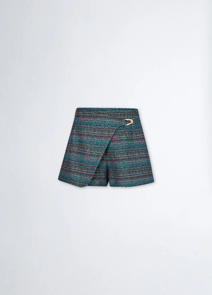Bouclé suit shorts