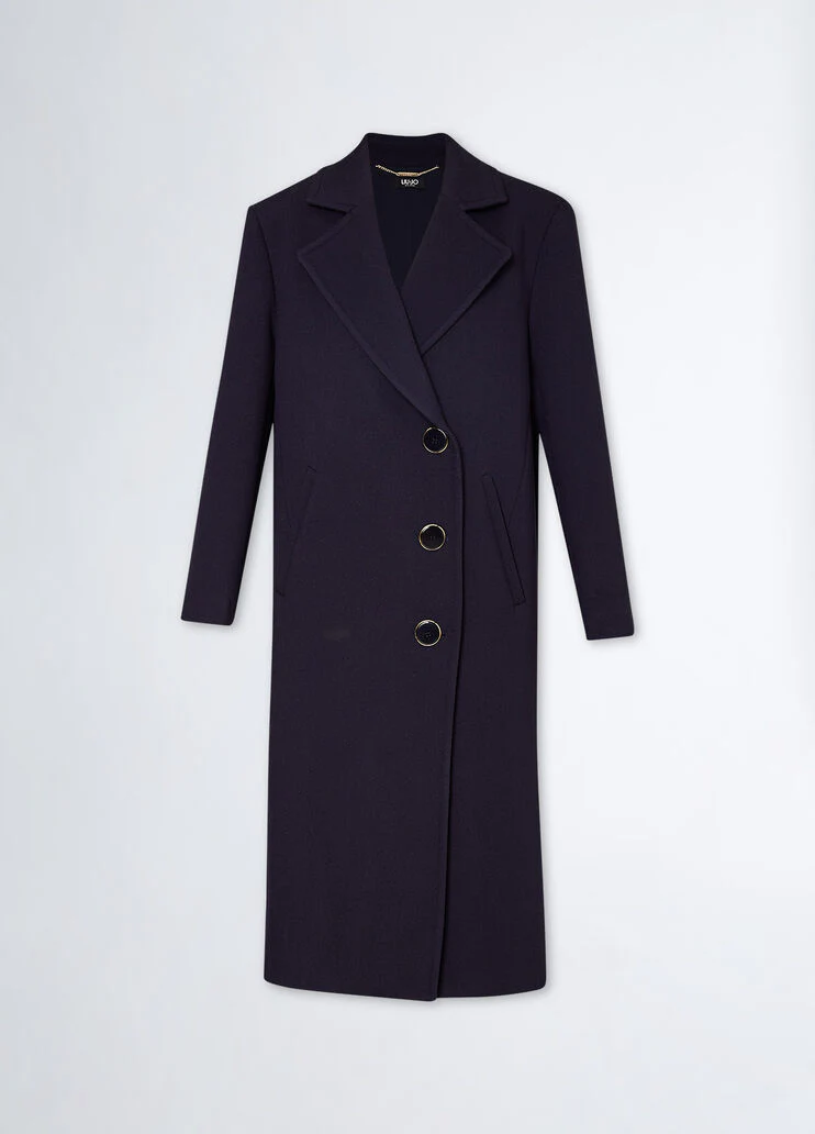 Oversized double-breasted coat