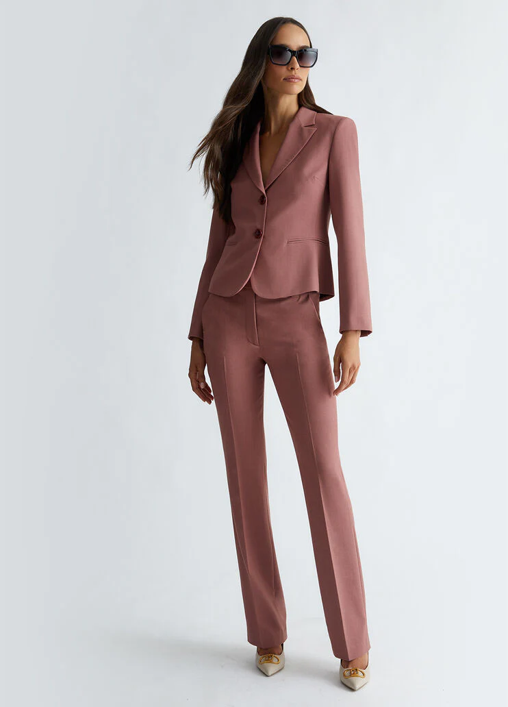 Flared suit trousers