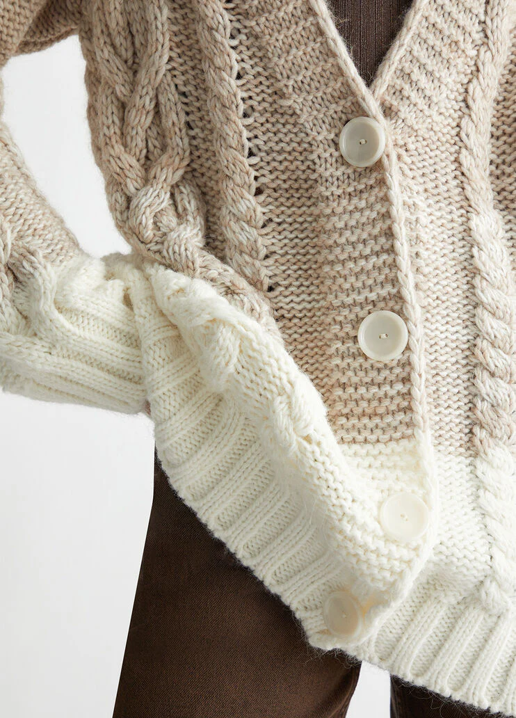 Wool and alpaca cardigan