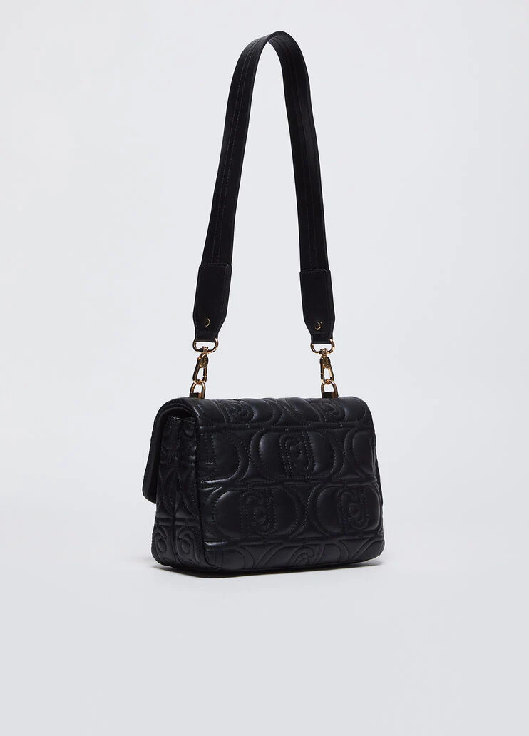 Quilted crossbody bag with logo