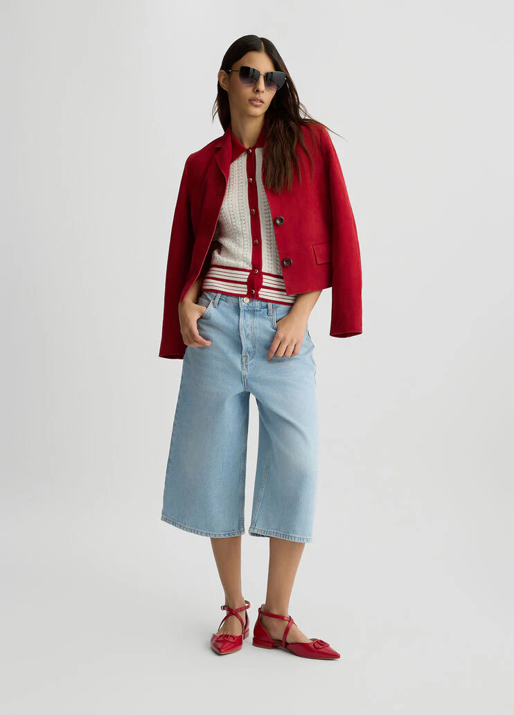 Denim Bermuda shorts