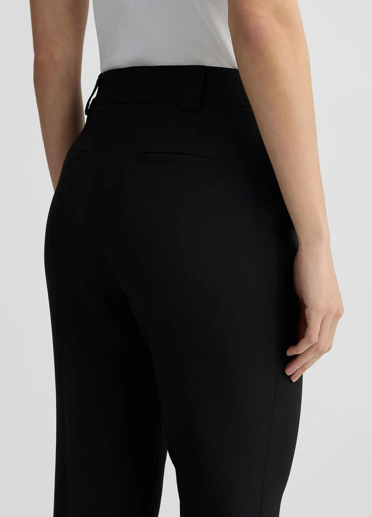 Cropped black trousers