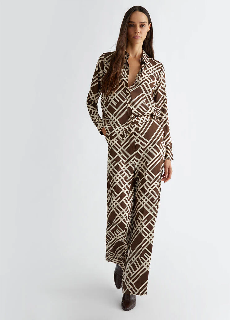 Palazzo suit trousers