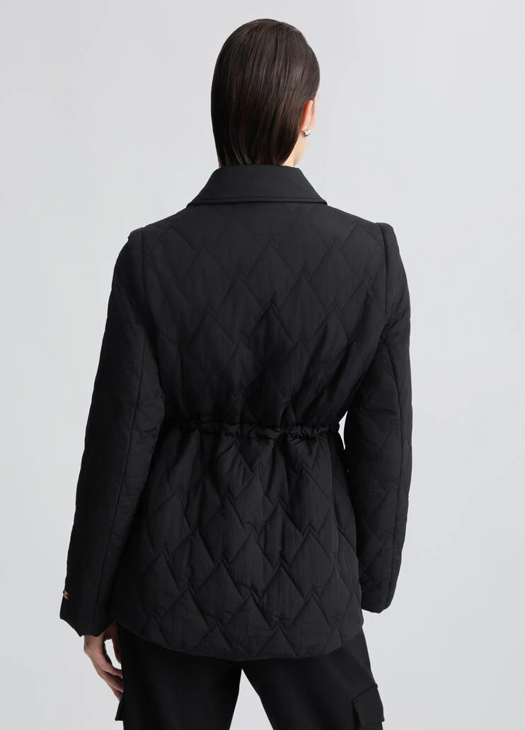 Quilted nylon coat