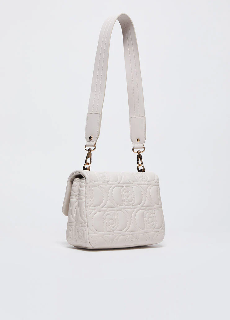 Quilted crossbody bag with logo