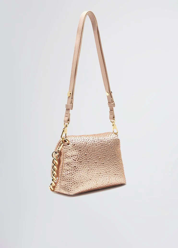 Small LaPuffy bag with rhinestones