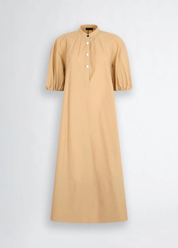 Cotton dress with belt
