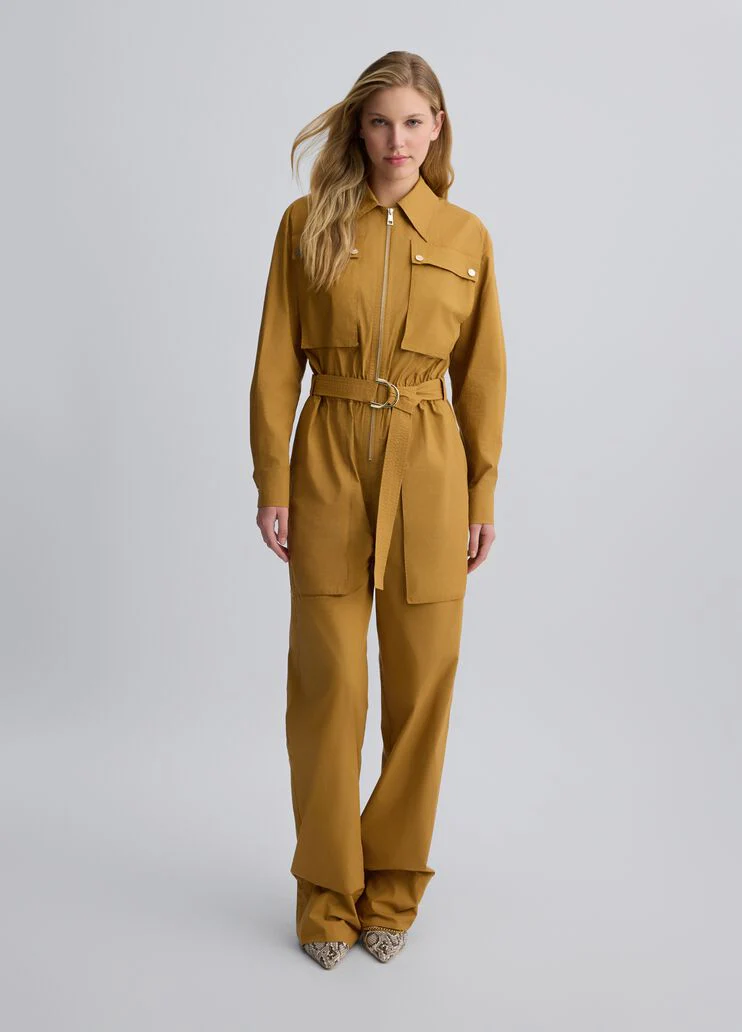 Mustard yellow worker jumpsuit
