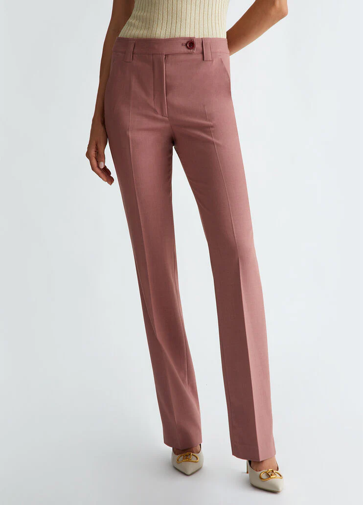 Flared suit trousers