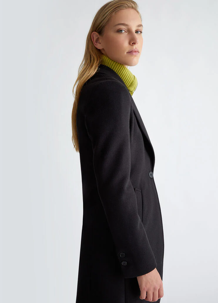 Wool blend coat