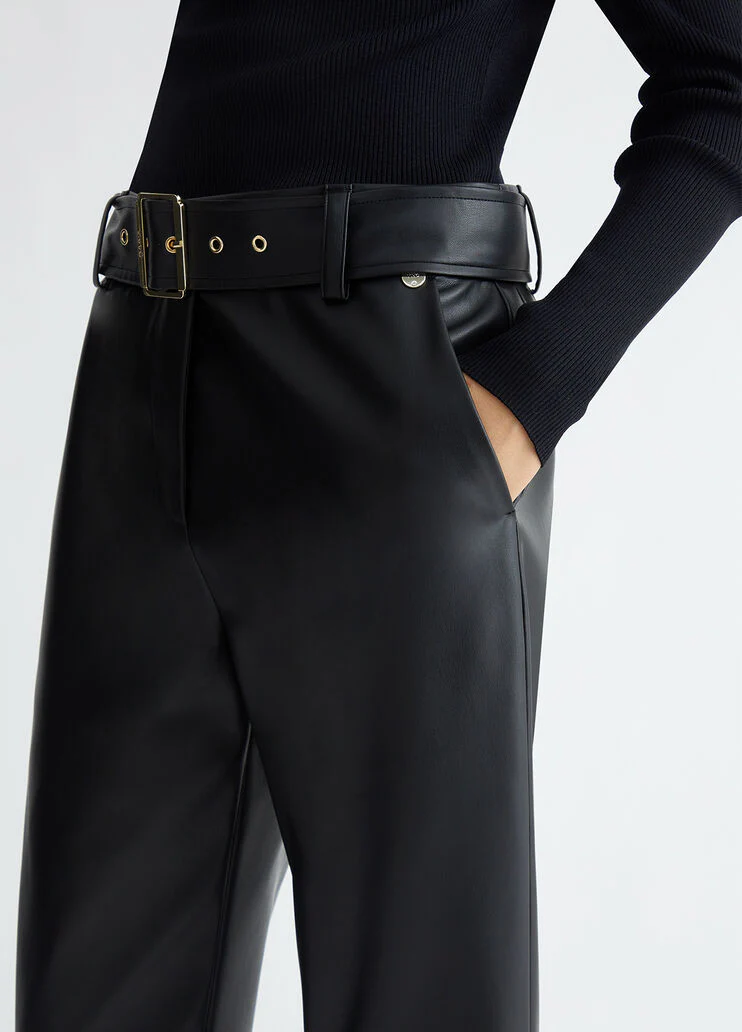 Coated fabric trousers