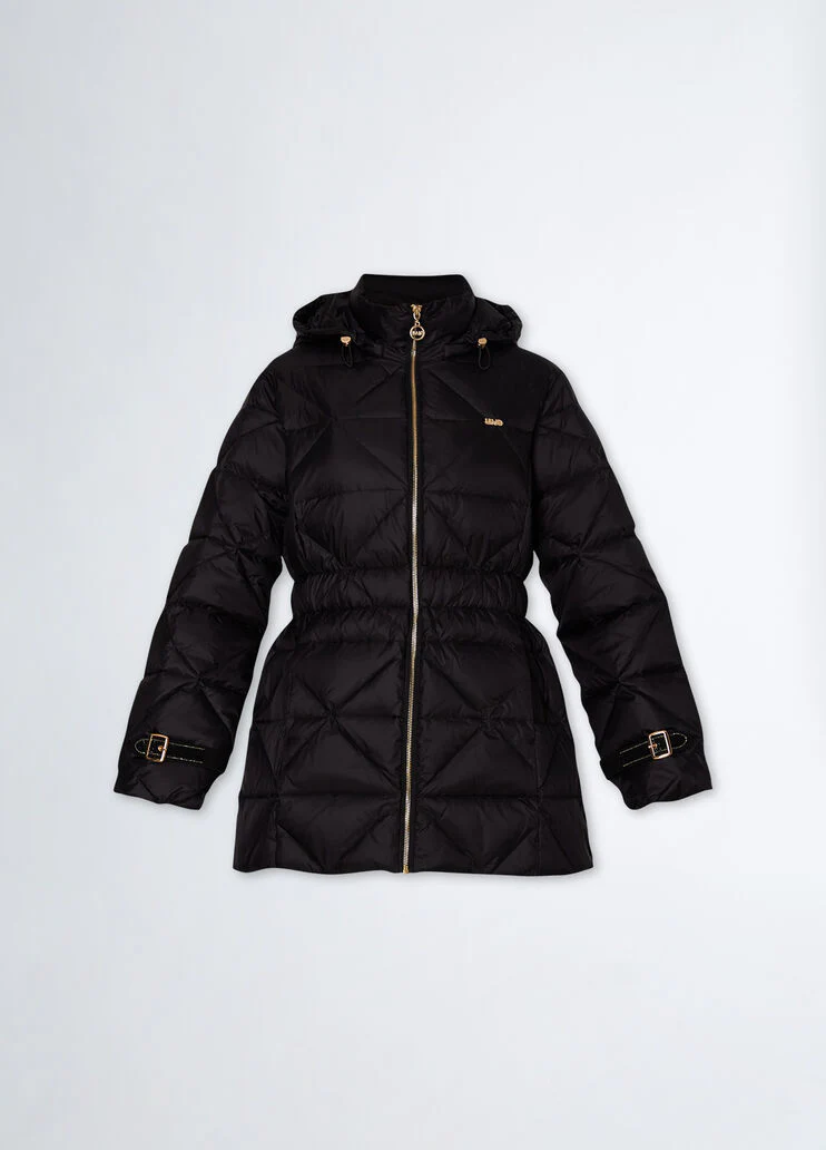 Quilted padded nylon jacket