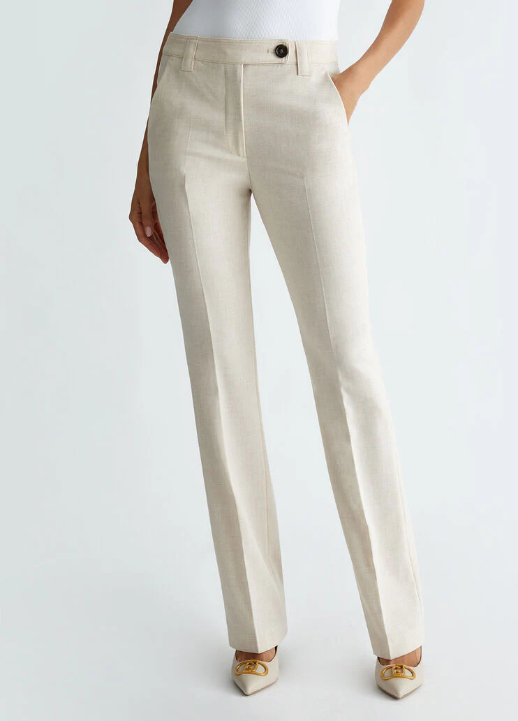 Flared suit trousers