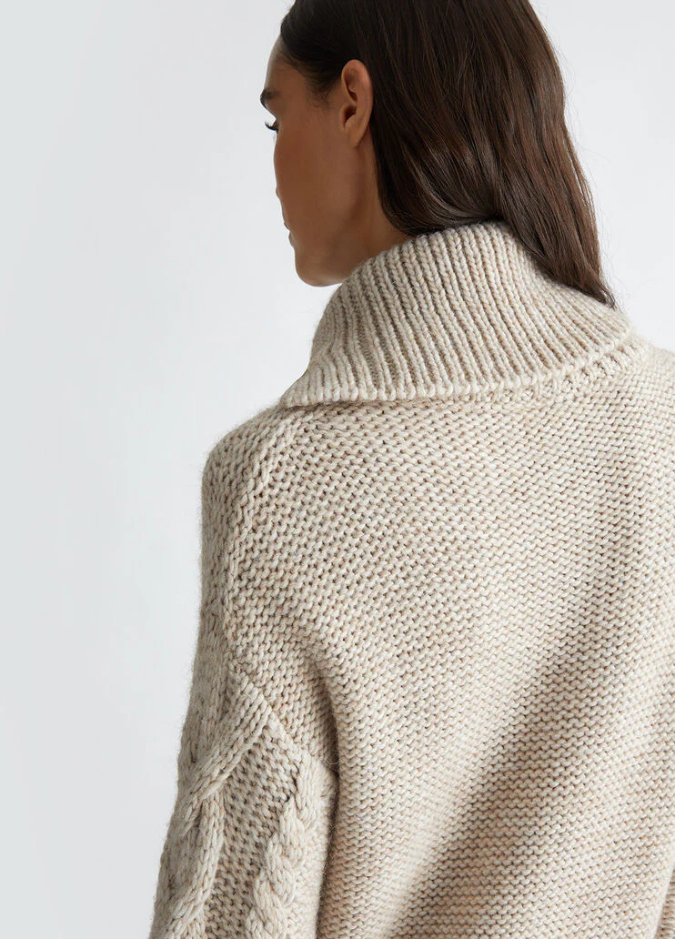 Wool and alpaca knit dress