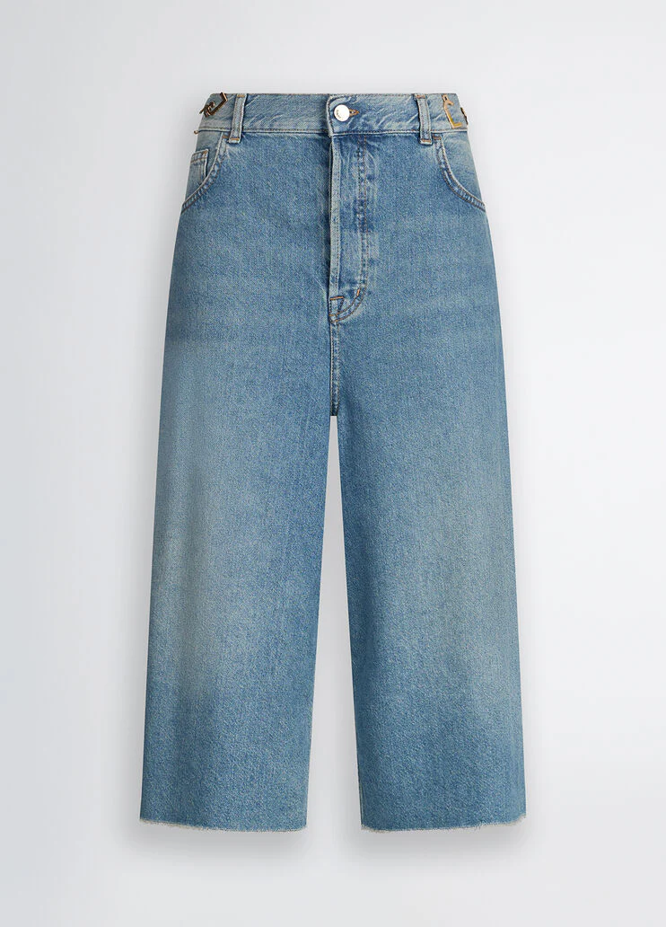 Denim Bermuda shorts