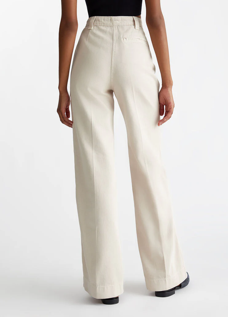 Cotton straight-leg trousers