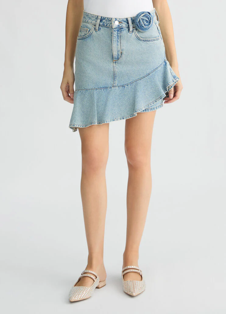 Denim miniskirt