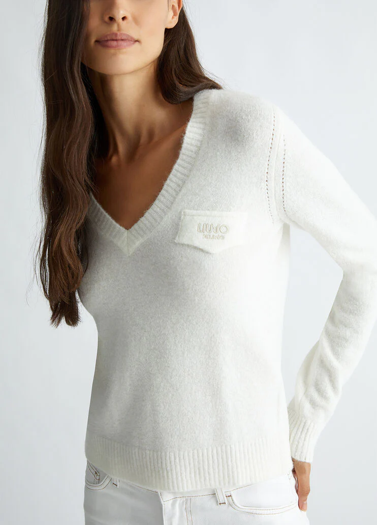 Wool and alpaca blend sweater